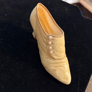 Vintage Just The Right Shoe by Raine Sweet Elegance Beige Embellished